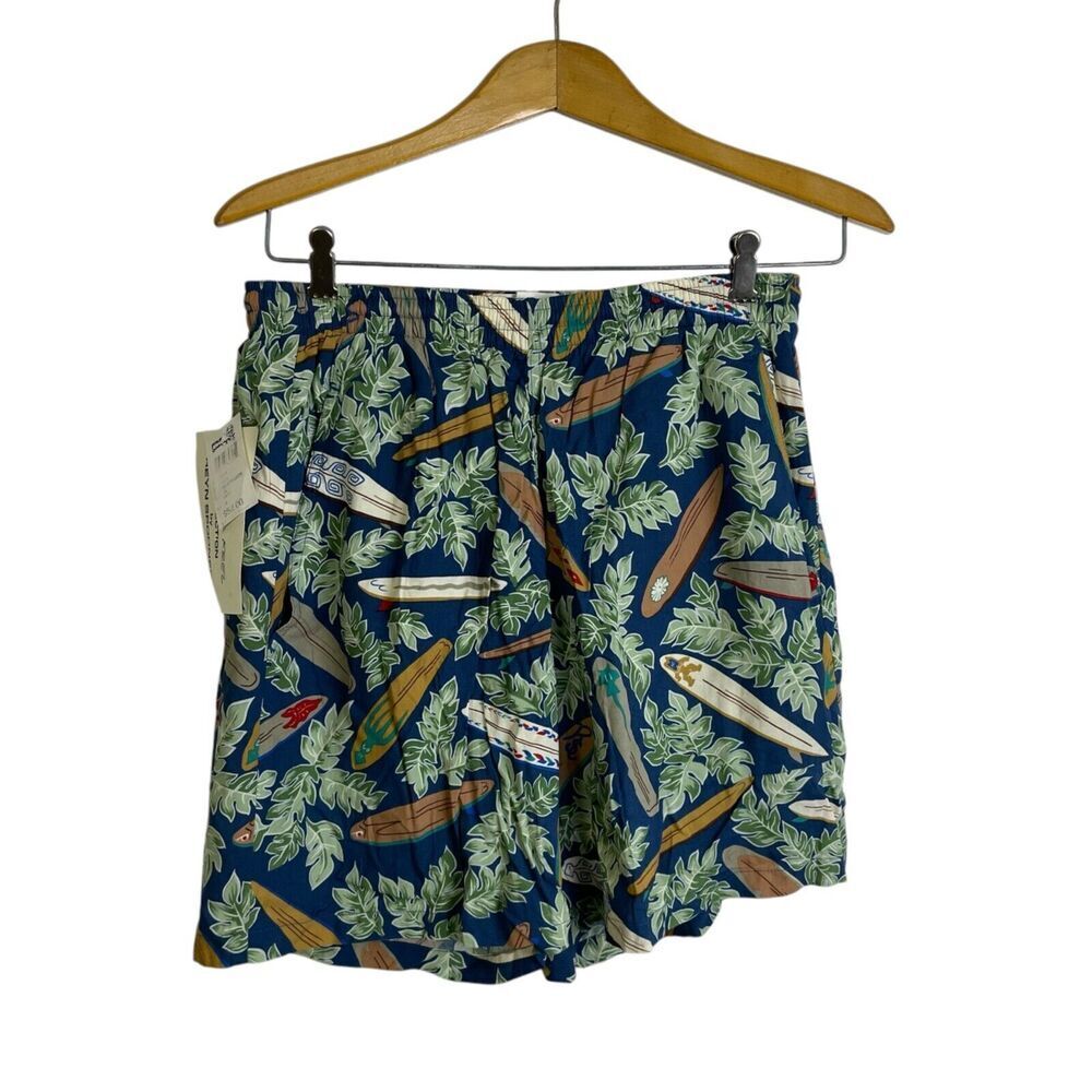 Reyn Spooner Dietrich Varez Swim Trunks Medium Mens Beach Surfboard Tropical 7"